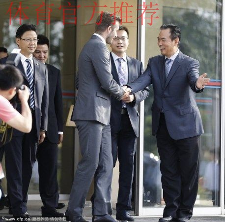 共商足球宣传推广 蔡振华在京会见贝克汉姆一行 共商足球宣传推广 蔡振华在京会见贝克汉姆一行